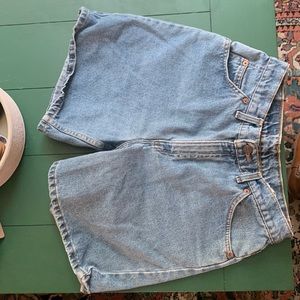Levi’s Jean shorts.